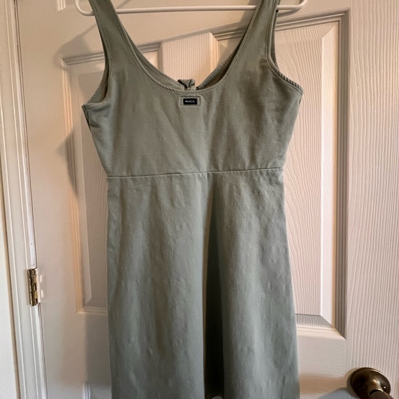 RVCA Green Dress with Bow Size S - Picture 2 of 5